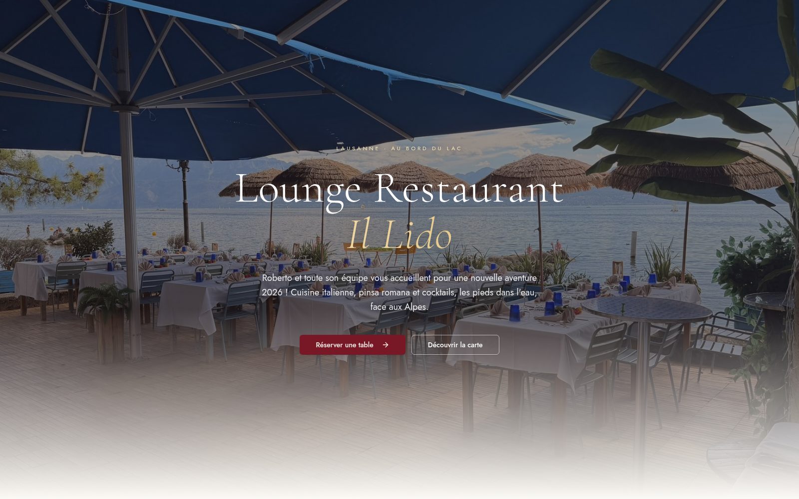 Réalisation Grindly — Lounge Restaurant Il Lido